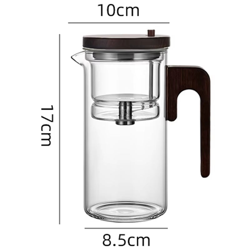 ZenPour™ – Magnetic Glass Teapot with Tea–Water Separation