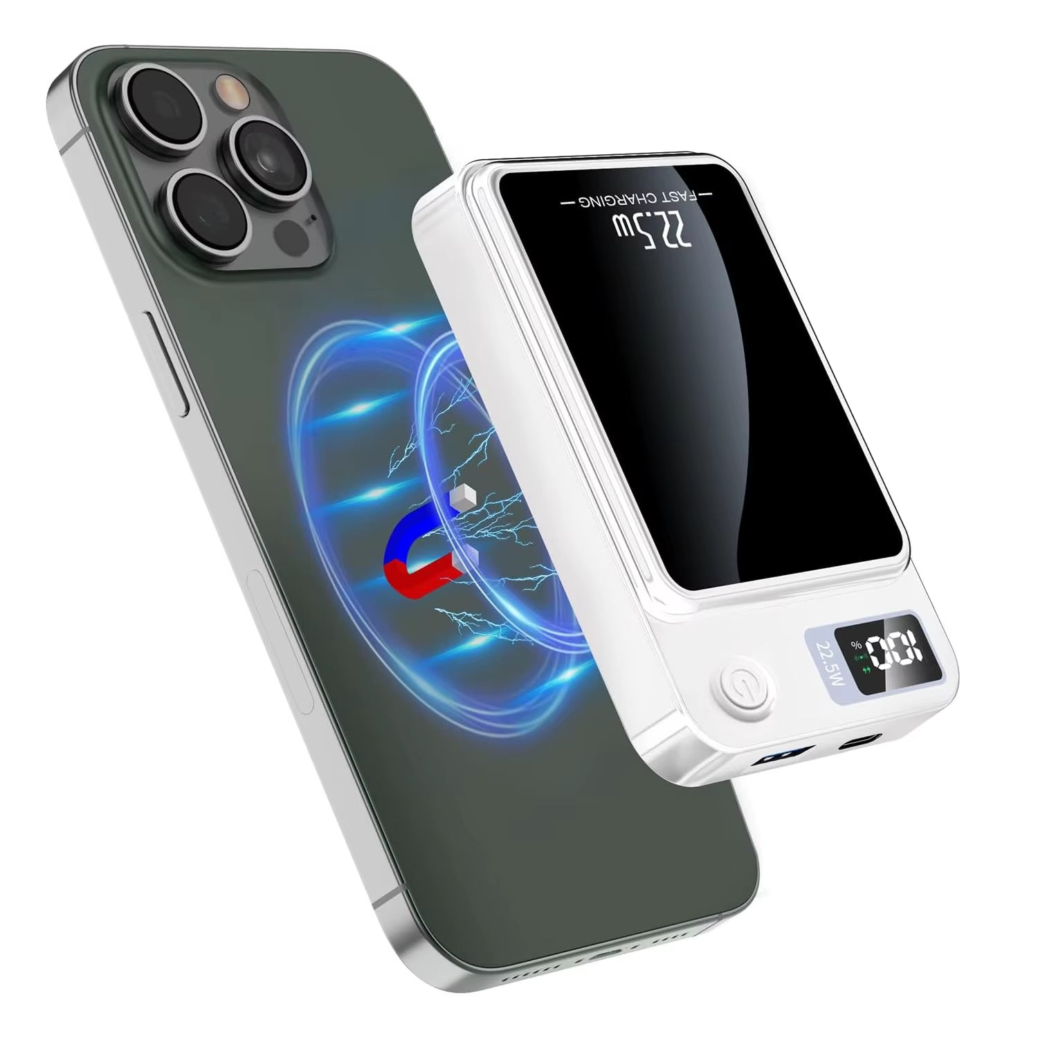 MagCharge™ – 10000mAh Magnetic Wireless Power Bank