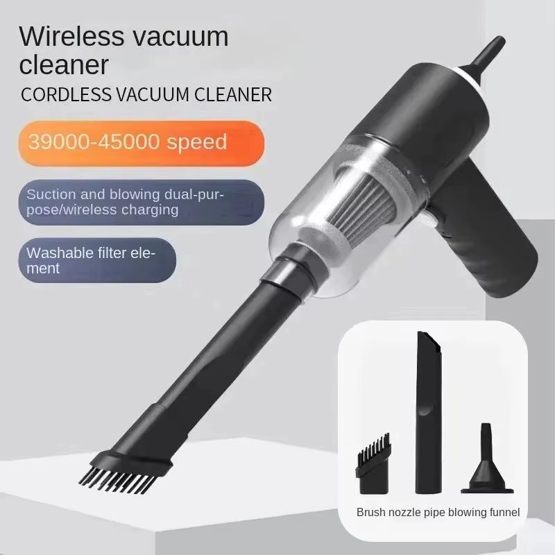 AeroClean™ – Wireless Mini Vacuum & Blower