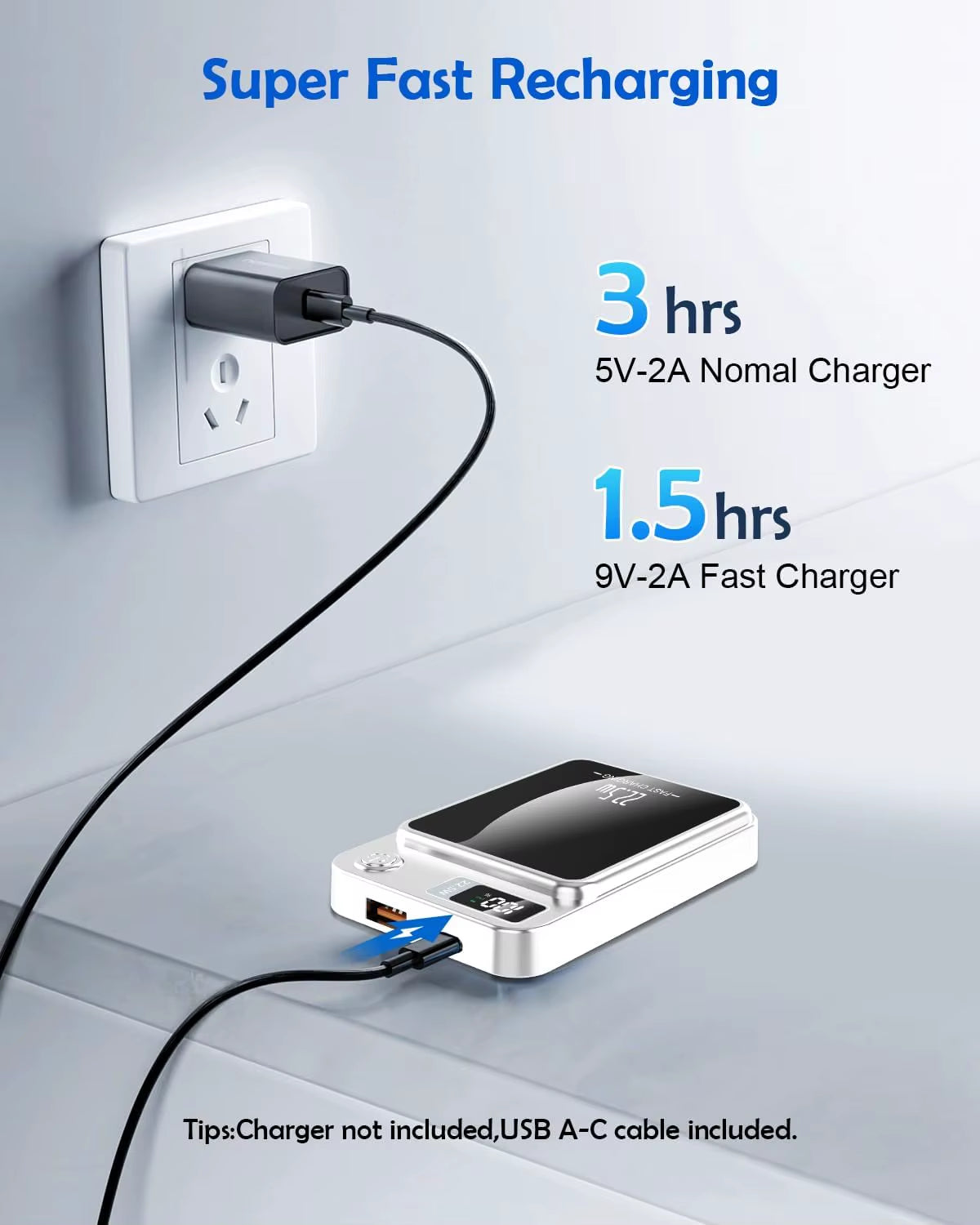 MagCharge™ – 10000mAh Magnetic Wireless Power Bank