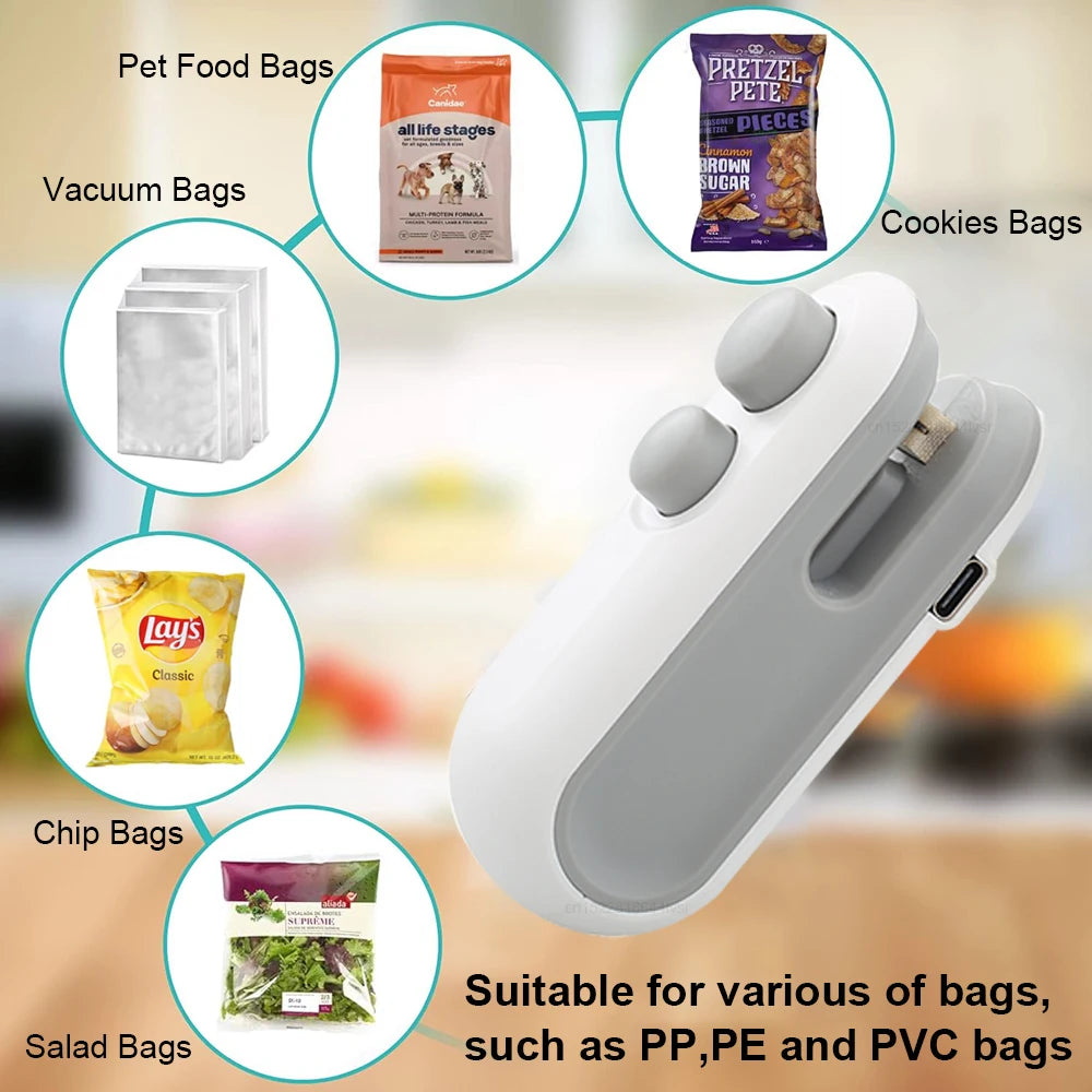 SealMate™ – Rechargeable Mini Heat Bag Sealer