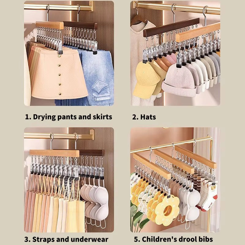 HangMate™ – Wooden Cap & Closet Organizer